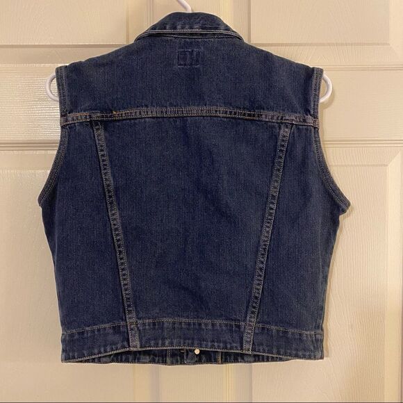 CroppedāVintageāCKāCalvināKleināVestāJacket - Picture 6 of 6